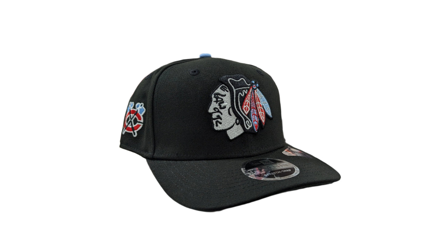 Chicago Blackhawks New Era NHL Best In The World Black 9SEVENTY Adjustable Hat