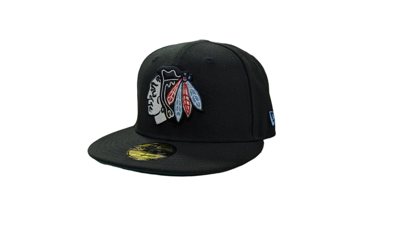 Chicago Blackhawks New Era Best In The World Black 59FIFTY Fitted Hat