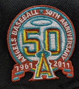 Anaheim Angels New Era 2 Tone Black/Red Guns N Roses Inspired Rock Pack 59FIFTY Fitted Hat - Pro Jersey Sports