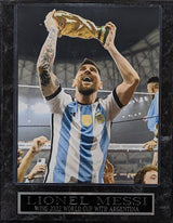 Lionel Messi Argentina 2022 World Cup Plaque - Pro Jersey Sports