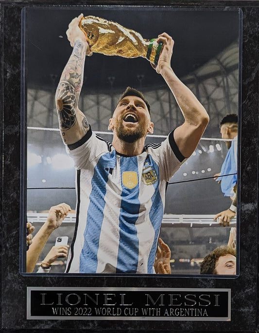 Lionel Messi Argentina 2022 World Cup Plaque