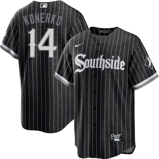 Men's Paul Konerko Chicago White Sox Nike Black City Connect Replica Jersey