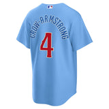 NIKE Youth Chicago Cubs Pete Crow-Armstrong Light Blue 2nd Alternate Replica Jersey - Pro Jersey Sports
