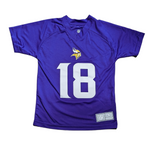 Youth Justin Jefferson Minnesota Vikings Purple Performance Jersey Tee - Pro Jersey Sports