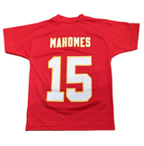 Youth Patrick Mahomes Kansas City Chiefs Red Performance Jersey Tee - Pro Jersey Sports