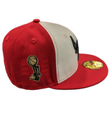 Chicago Bulls New Era Off White/Red 59FIFTY Fitted Hat - Pro Jersey Sports