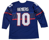 Mens USA Hockey Matty Beniers Nike Olympic Navy Replica Jersey - Pro Jersey Sports