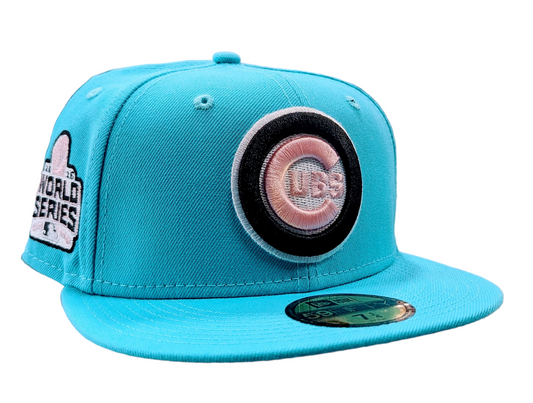Men's Chicago Cubs Night Spice Vice Blue/Pink New Era 59FIFTY Fitted Hat