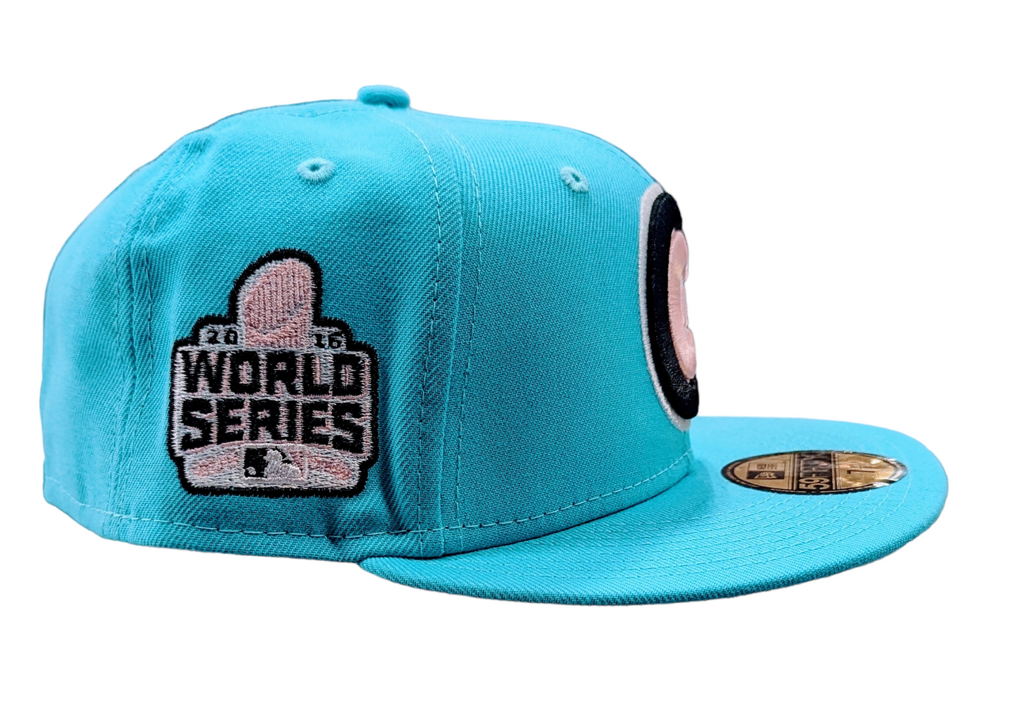Men's Chicago Cubs Night Spice Vice Blue/Pink New Era 59FIFTY Fitted Hat