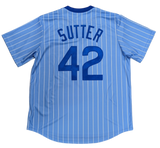 Men's Bruce Sutter Chicago Cubs Cooperstown Powder Blue 1981 NIKE Replica Jersey - Pro Jersey Sports