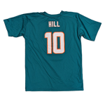 Youth Tyreek Hill Miami Dolphins Aqua Performance Jersey Tee - Pro Jersey Sports