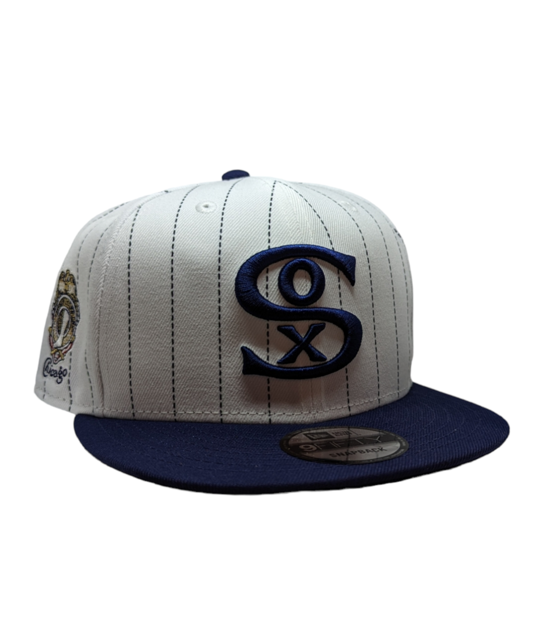 Chicago White Sox New Era FOD Mashup White Pinstripe/Navy 9FIFTY Snapback Adjustable Hat