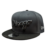 Chicago White Sox New Era 2 Tone Graphite/Black Script 9FIFTY Snapback Adjustable Hat - Pro Jersey Sports