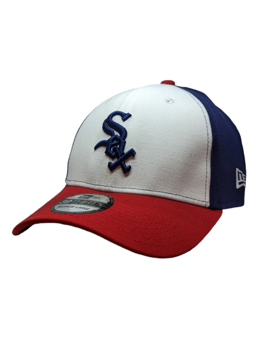 Chicago White Sox Mashup Navy Scarlet White 39THIRTY Flex Fit New Era Hat