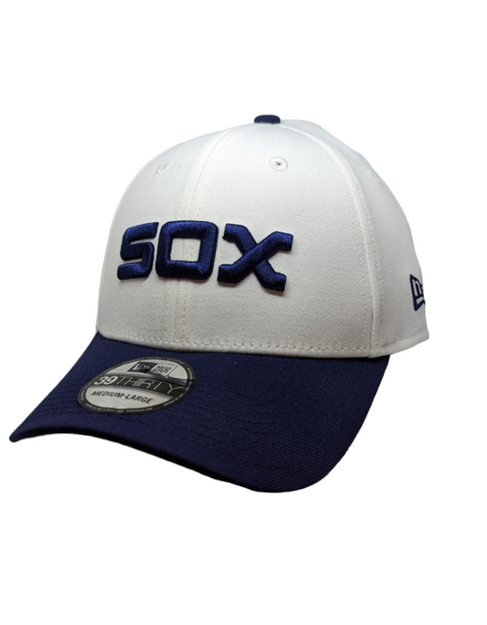 Chicago White Sox Classic 1979 Cooperstown Collection White/Navy 39THIRTY Flex Fit New Era Hat