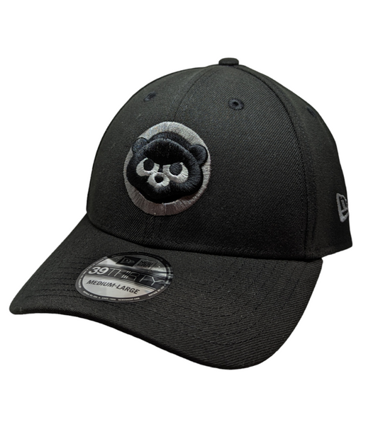 Chicago Cubs New Era Cooperstown Collection Black/Graphite 39THIRTY Flex Hat