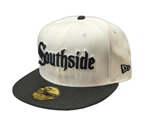 Chicago White Sox New Era Southside 2 Tone Cream Black City Connect 59FIFTY Fitted Hat