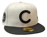 Chicago Cubs 1908 World Series Champions 2 Tone Chrome & Black New Era 59FIFTY Fitted Hat - Pro Jersey Sports