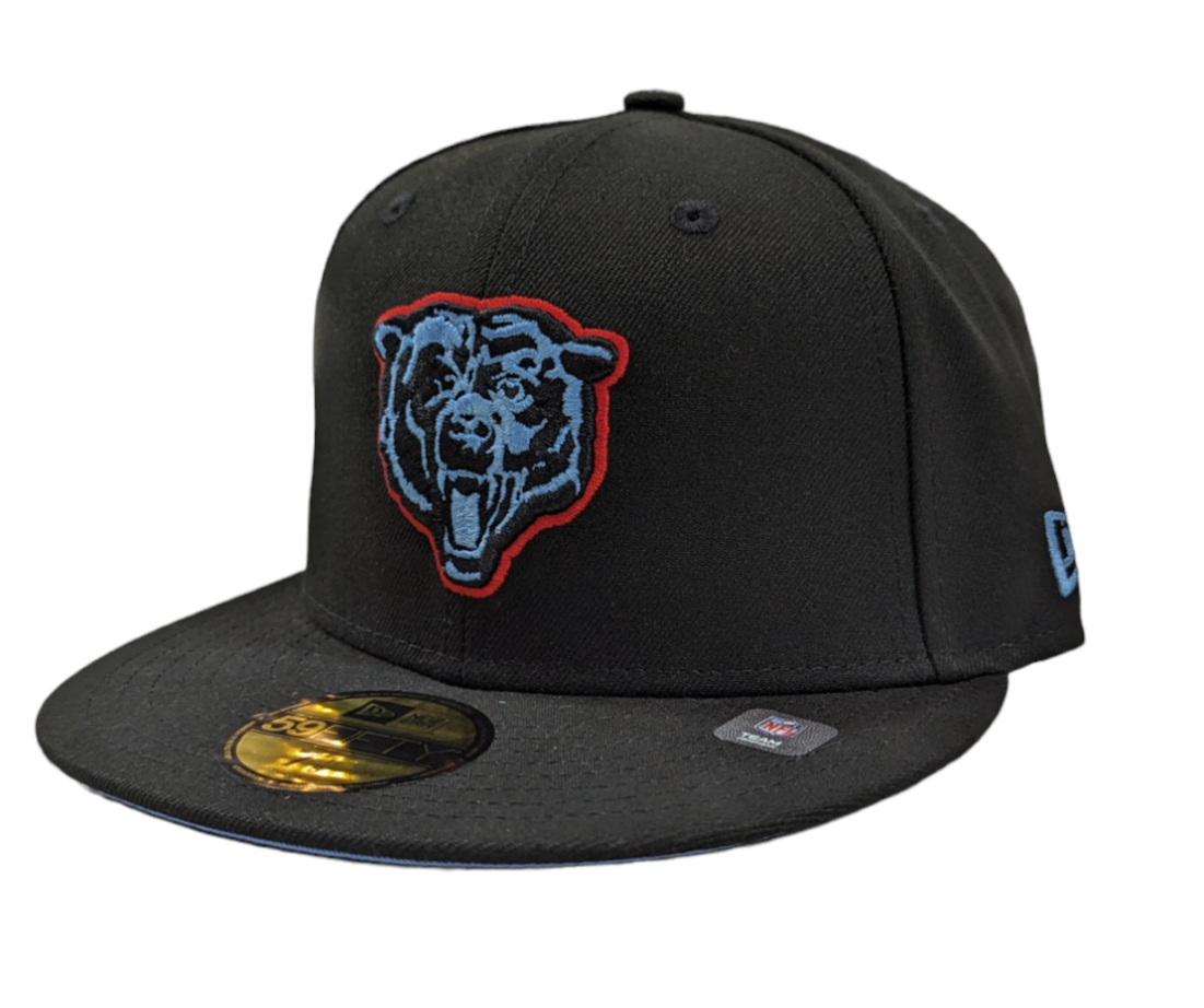 Chicago Bears Black/Sky Blue Super Bowl XX New Era 59FIFTY Fitted Hat