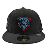 Chicago Bears Black/Sky Blue Super Bowl XX New Era 59FIFTY Fitted Hat - Pro Jersey Sports