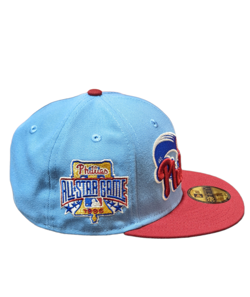 Philadelphia Phillies MLB 1996 ASG 2 Tone Sky Blue/Cardinal New Era 59FIFTY Fitted Hat
