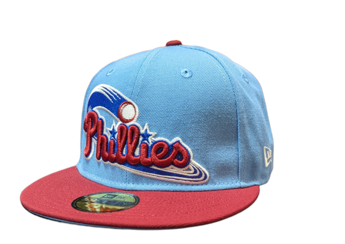 Philadelphia Phillies MLB 1996 ASG 2 Tone Sky Blue/Cardinal New Era 59FIFTY Fitted Hat