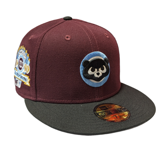 Chicago Cubs Maroon/Black 1990 All Star Game New Era 59FIFTY Fitted Hat