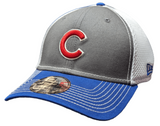Chicago Cubs Gray Front Neo 39THIRTY Flex Fit Cap By New Era - Pro Jersey Sports