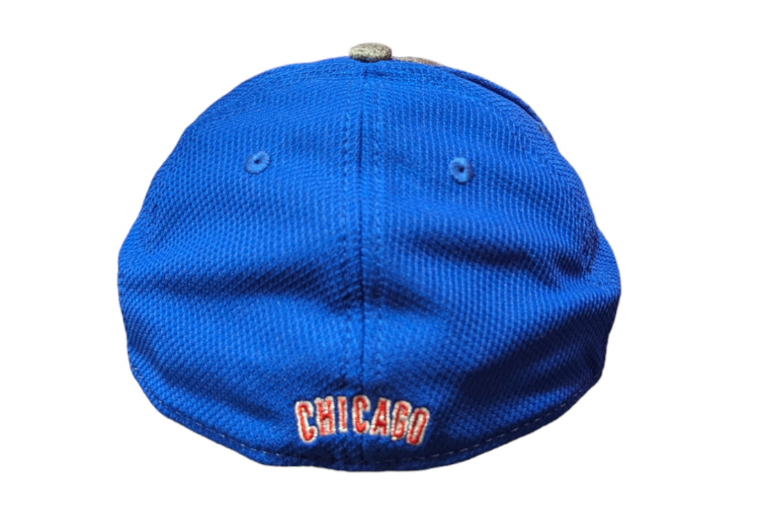 Mens Chicago Cubs New Era Graphite Shadow Blocker 39THIRTY Flex Hat