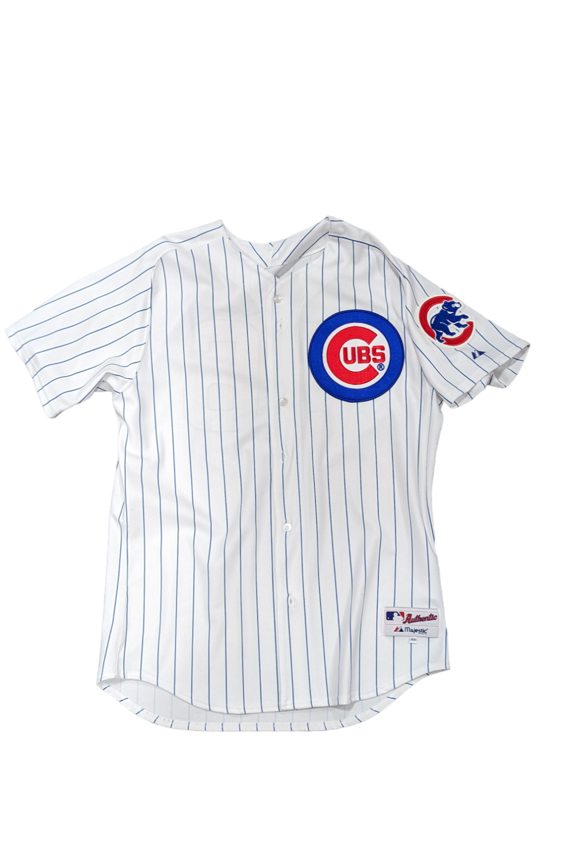 Mens Majestic Chicago Cubs Mike Fontenot Home White Authentic Jersey