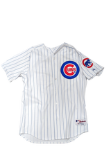 Mens Majestic Chicago Cubs Mike Fontenot Home White Authentic Jersey - Pro Jersey Sports