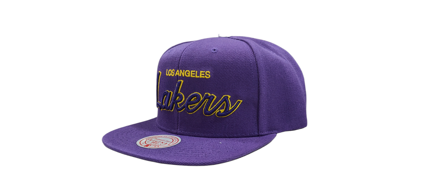 Men's Los Angeles Lakers Mitchell & Ness Champ Year Trophy Snapback Hat