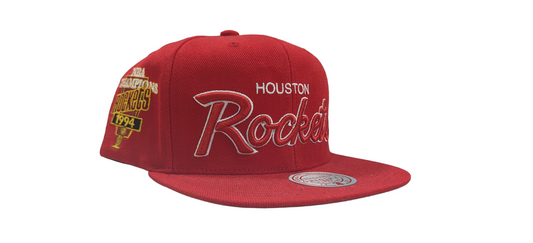 Men's Houston Rockets Mitchell & Ness Champ Year Trophy Snapback Hat