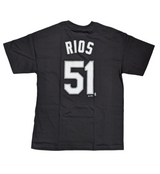 Men's Chicago White Sox Alex Rios Black Name and Number Player T-Shirt - Pro Jersey Sports