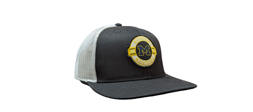 Michigan Wolverines NCAA Top Of The World Black/White Adjustable Trucker Hat - Pro Jersey Sports
