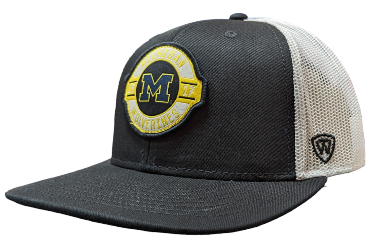 Michigan Wolverines NCAA Top Of The World Black/White Adjustable Trucker Hat - Pro Jersey Sports
