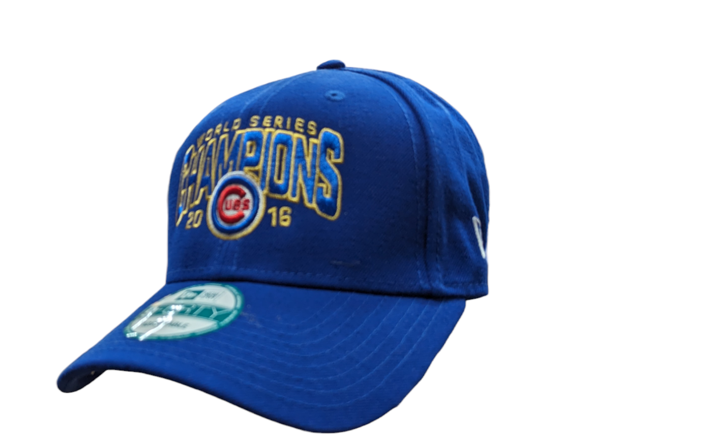 Chicago Cubs Men's Royal 2016 World Series Champions 9Forty Gold Adjustable Hat
