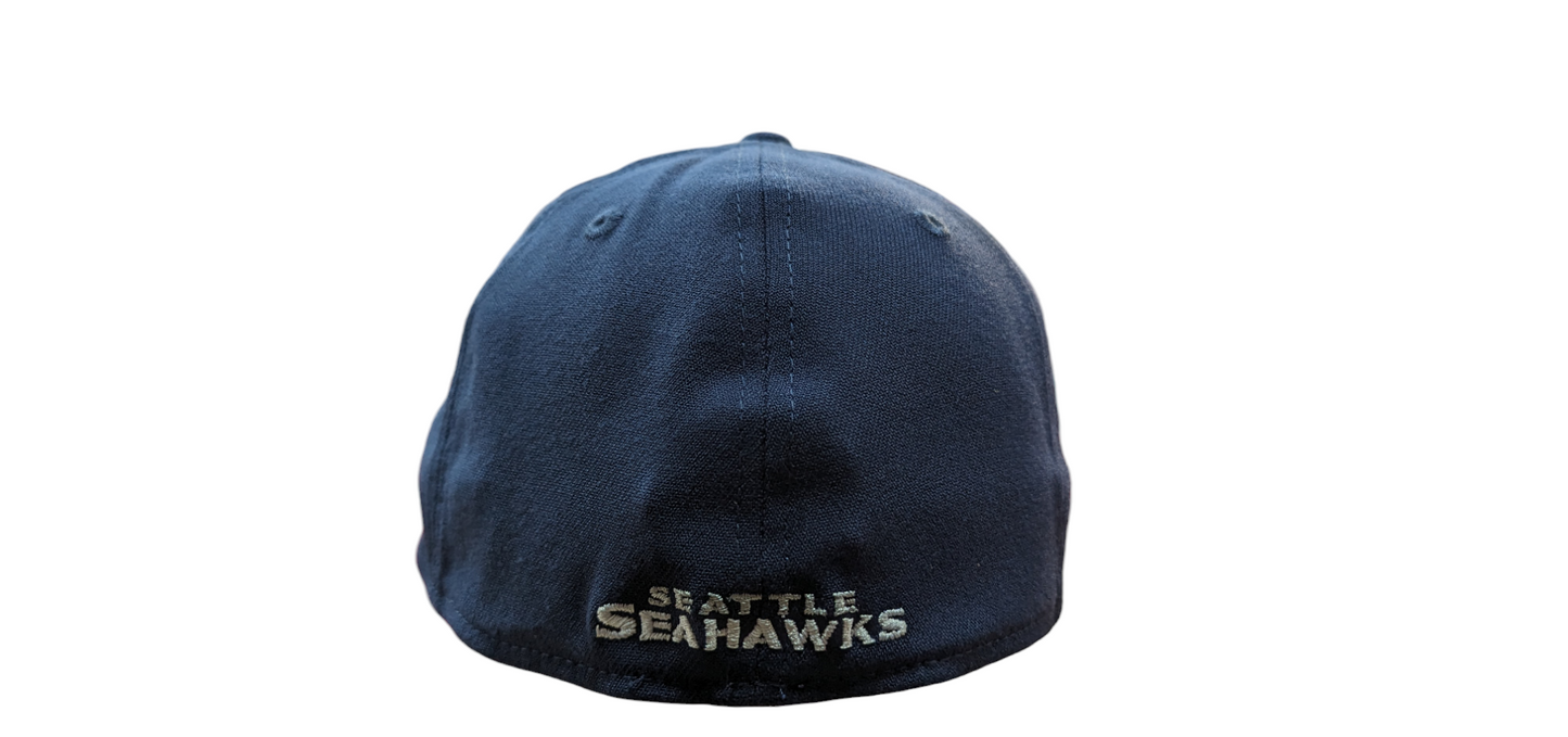Men's Seattle Seahawks New Era Navy Team Classic 39THIRTY Flex Hat