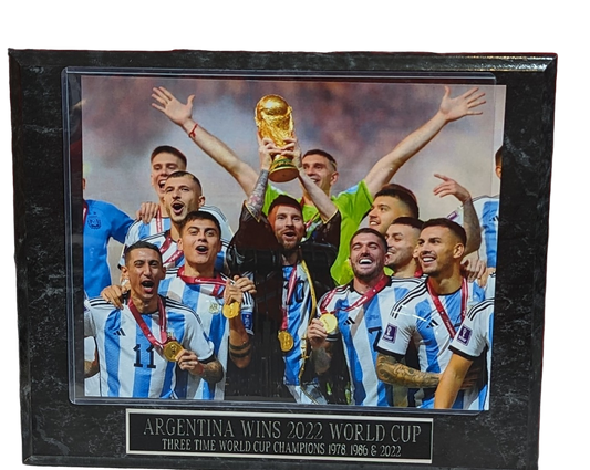 Argentina 2022 World Cup Champions  Plaque