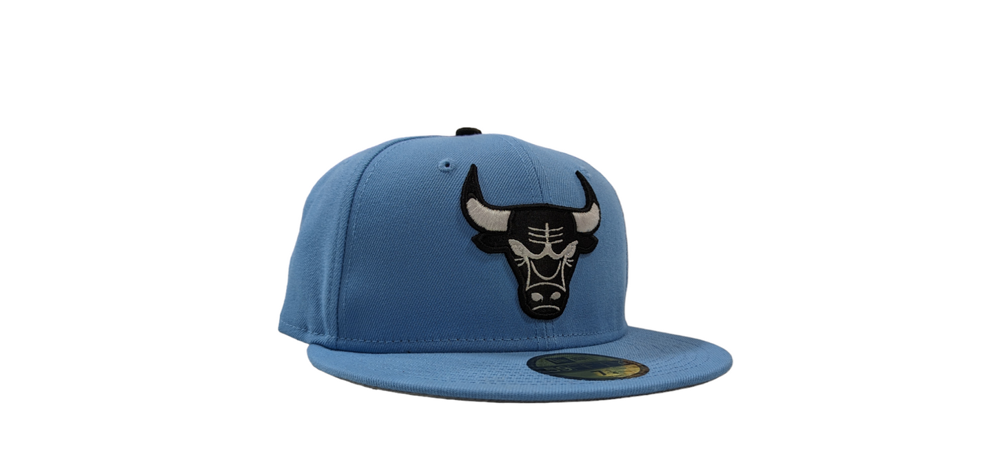 Men's Chicago Bulls New Era Carolina Blue MJ1 59FIFTY Fitted Hat