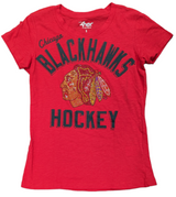 Women's Chicago Blackhawks Major League Scoop neck Tee - Pro Jersey Sports