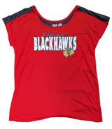 Women's Chicago Blackhawks Red Concepts SportComeback Tee By Concepts Sport - Pro Jersey Sports