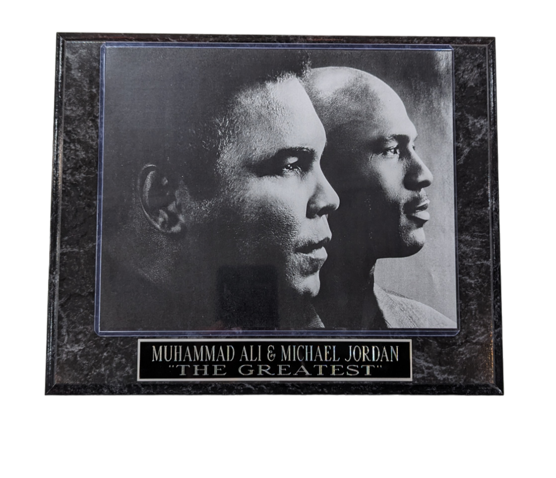 Muhammed Ali & Michael Jordan "The Greatest" Wall Plaque