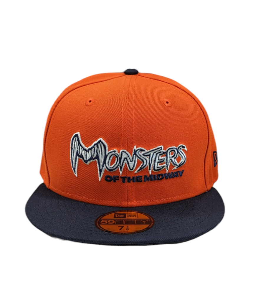 Chicago Bears New Era Gridiron Monsters 2 Tone Orange/Navy 59FIFTY Fitted Hat