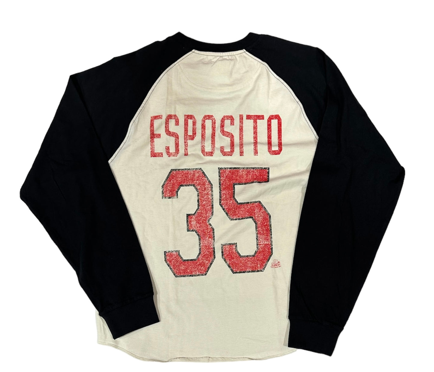 Men's Chicago Blackhawks Tony Esposito Winfield Crewneck L/S Raglan Shirt