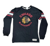 Youth Chicago Blackhawks CCM Black Vintage Long Sleeve Tee - Pro Jersey Sports