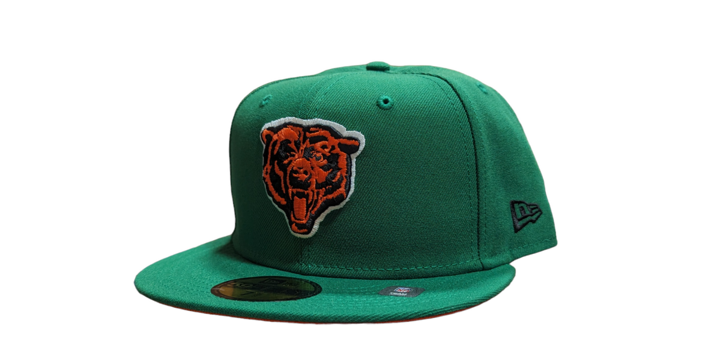 Chicago Bears New Era St. Patrick's Day Kelly Green 59FIFTY Fitted Hat