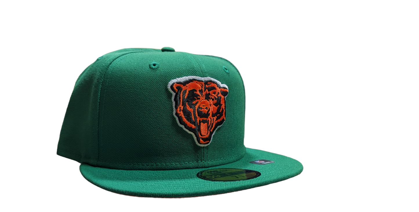Chicago Bears New Era St. Patrick's Day Kelly Green 59FIFTY Fitted Hat