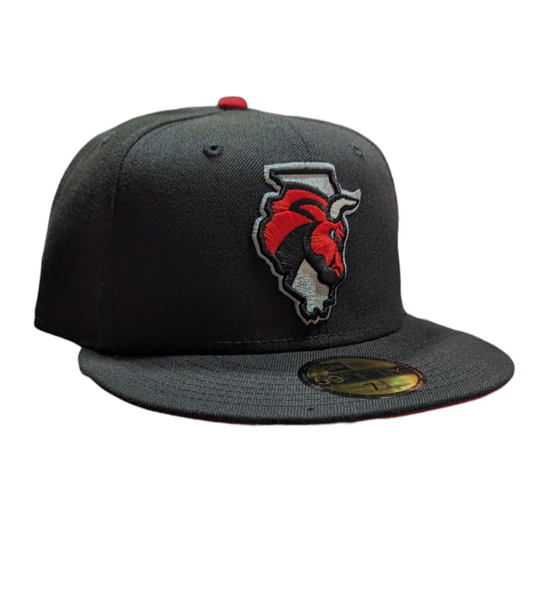 Windy City Bulls New Era Black Secondary 59FIFTY Fitted Hat