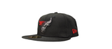Chicago Bulls New Era Logo Fade 6X Black 59FIFTY Fitted Hat - Pro Jersey Sports